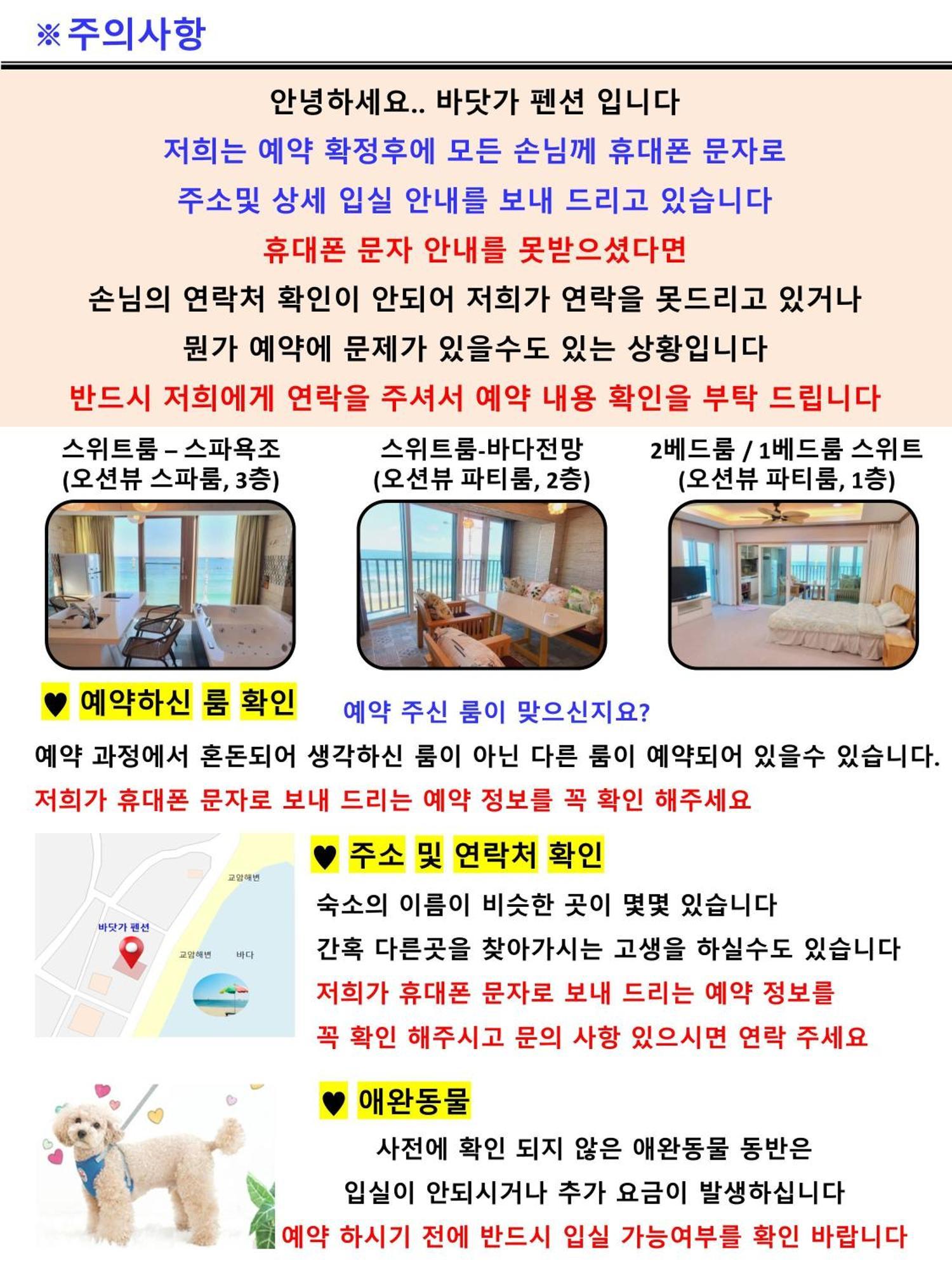 바닷가 펜션 고성 외부 사진